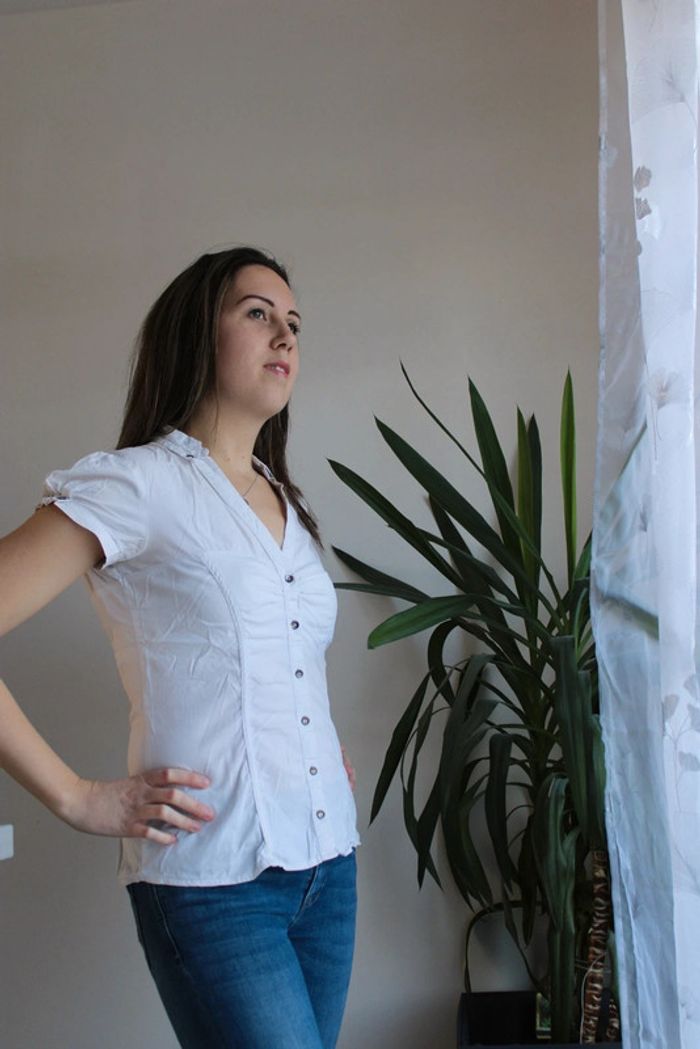 Chemisier blanc taille 38/M - photo numéro 3