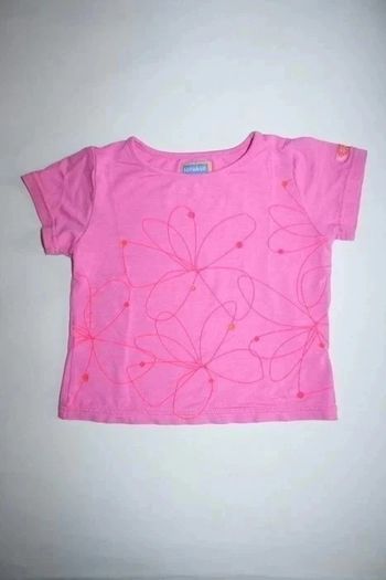 Tee shirt rose Marese manches courtes 2a