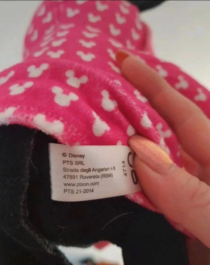 Peluche minnie en peignoir disney - photo numéro 3