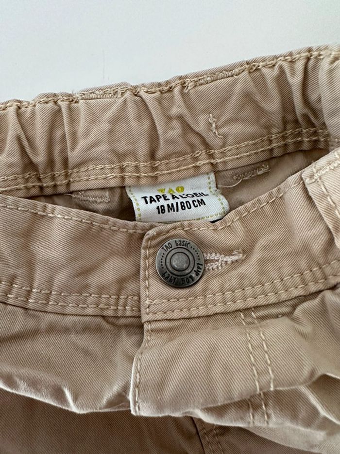 Pantalon toile beige - photo numéro 2