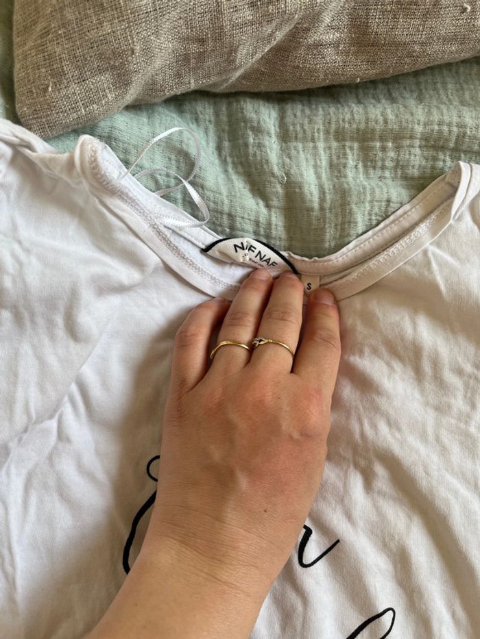 T-shirt nafnaf cœur à prendre - photo numéro 2