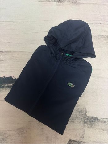 Veste survêtement Lacoste bleu marine et vert taille S/46