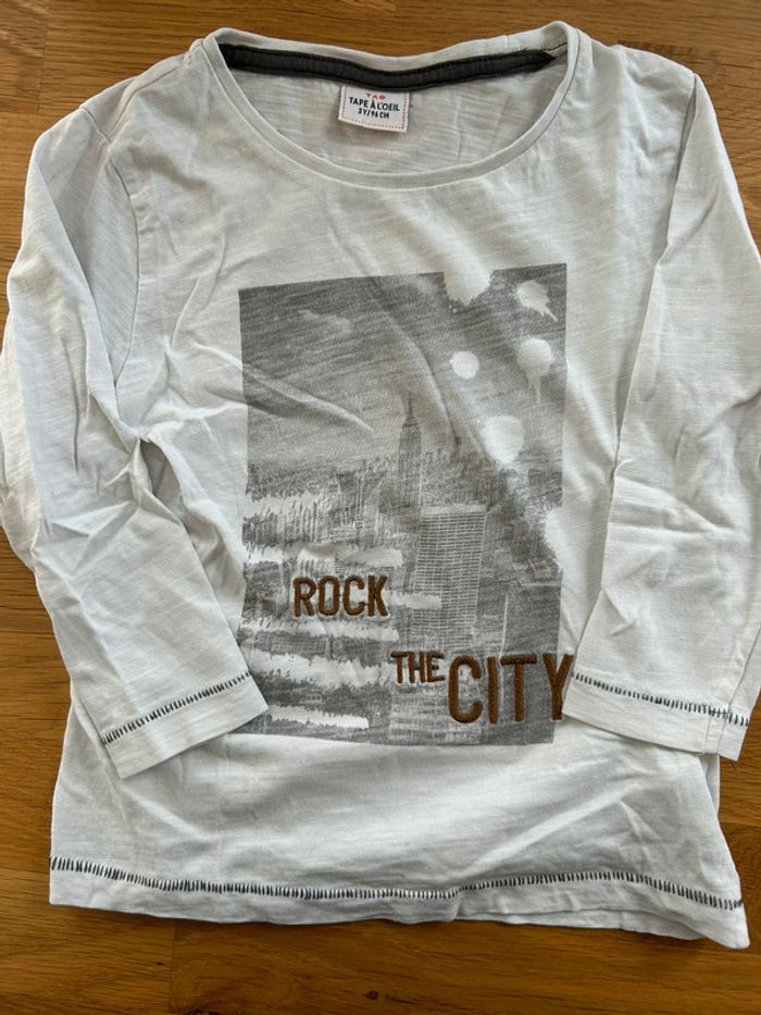 Lot 3 t-shirt manches longues garçon - Taille 3 ans - photo numéro 3