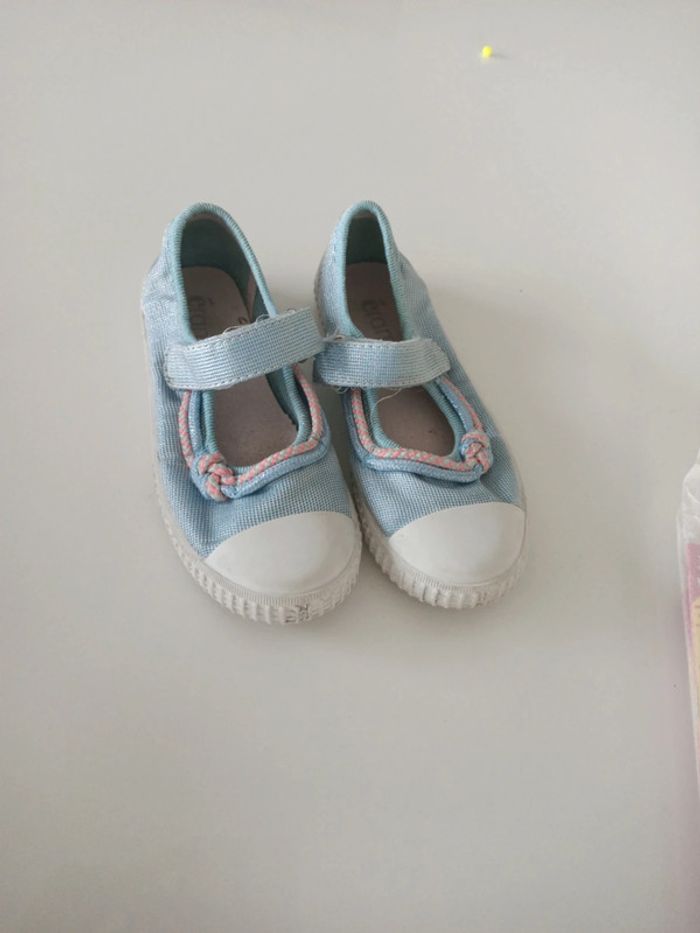 Eram sandale bleu et rose 28