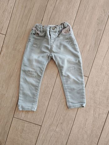 Jean gris effet déchiré Zara 2/3 ans