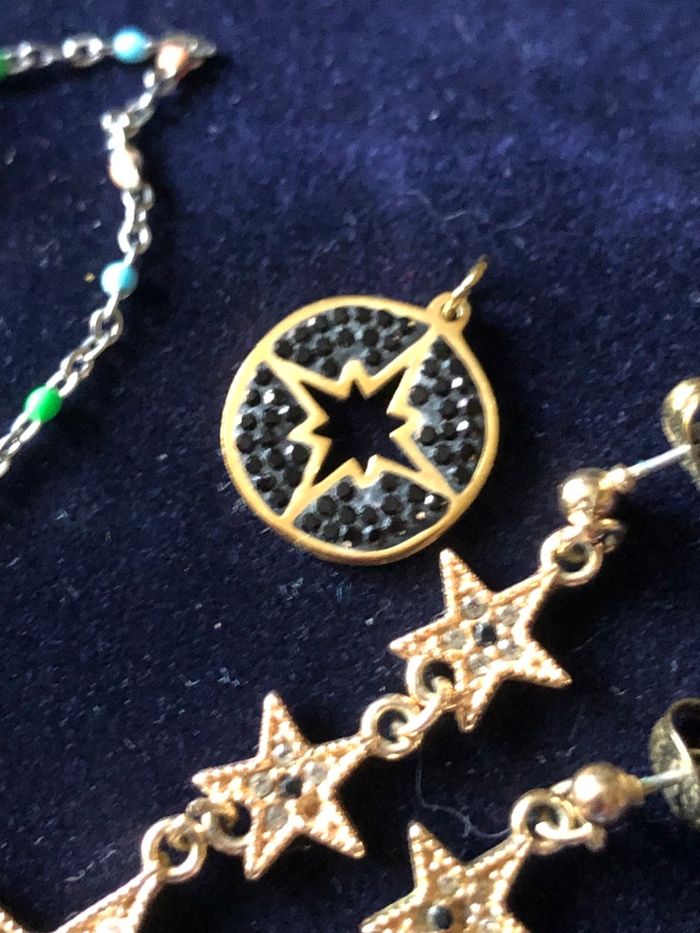 Gros lot bijoux étoile argent et acier - photo numéro 3