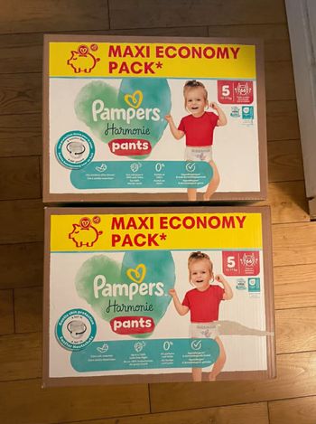Pampers 5 Pants harmonie 2 cartons