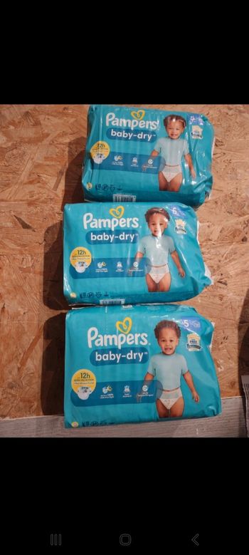 3 pack de couche pampers