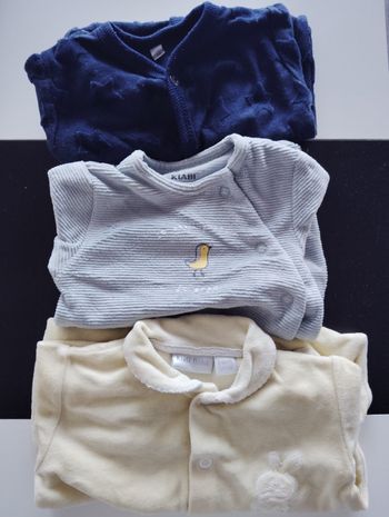 Lot 3 pyjamas bébé garçon