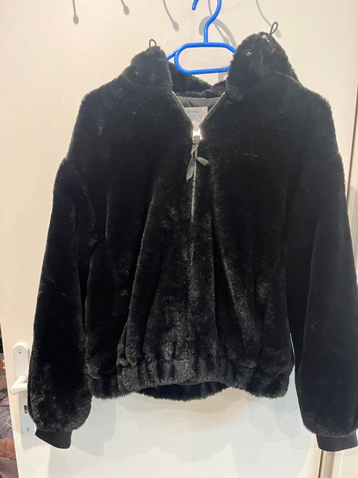 Blouson fourrure style Bombers