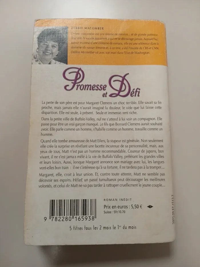 Promesse et défi Debbie Macomber Best-sellers Harlequin - photo numéro 2