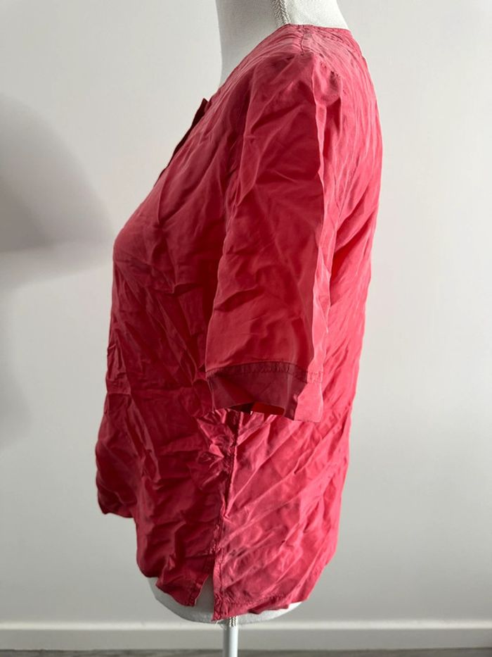 Blouse rose en soie C&A T38 - photo numéro 4