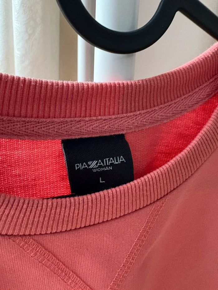 Piazza Italia- felpa rosa taglia L - photo numéro 3