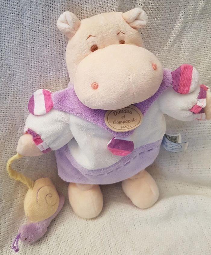 Marionnette hyppopotame doudou et compagnie - photo numéro 2