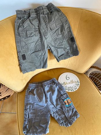 Lot de 2 shorts 6 mois