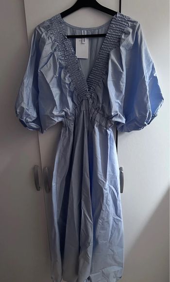 Robe longue bleu