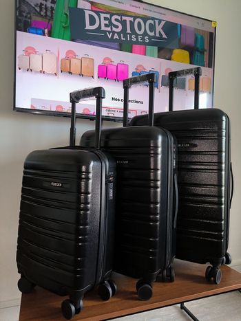 Lot de 3 valises abs