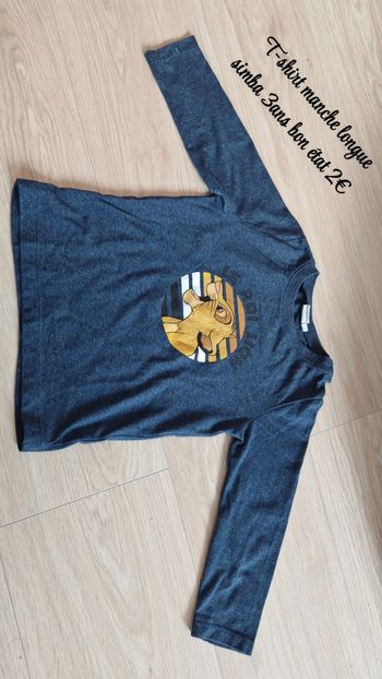 T-shirt manche longue Simba 3ans 