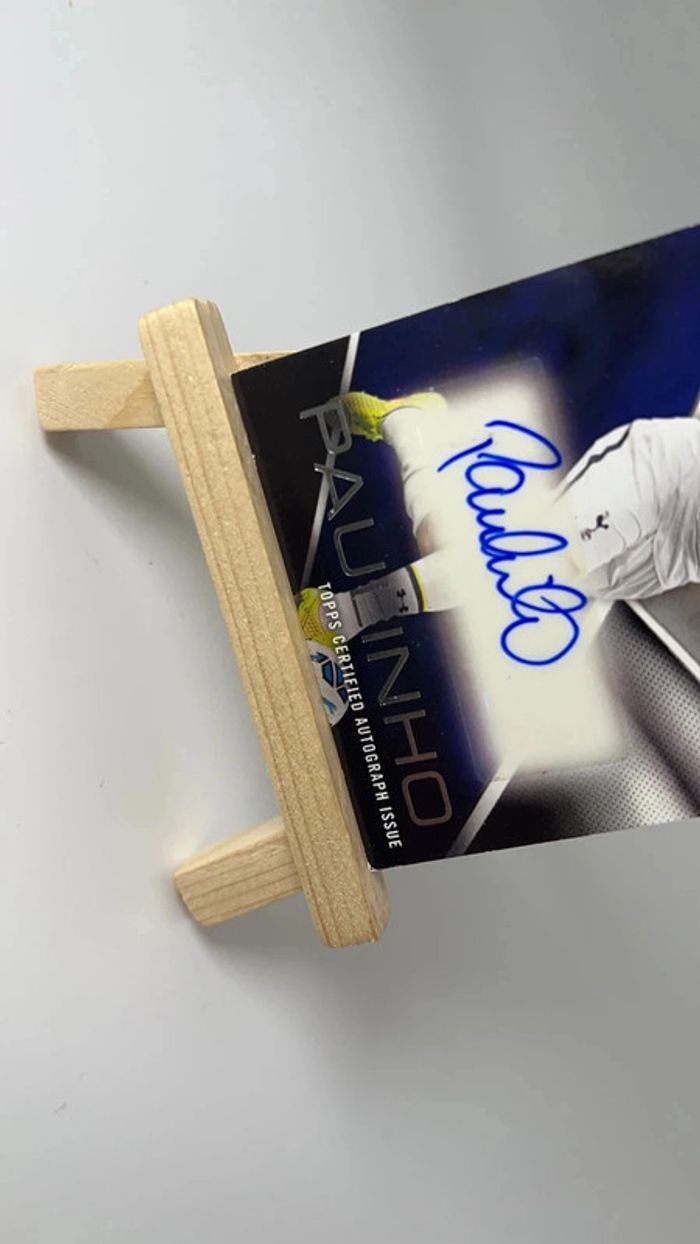 2014 Topps Premier Gold Paulinho auto autographe #PA-P Tottenham Hotspur - photo numéro 2