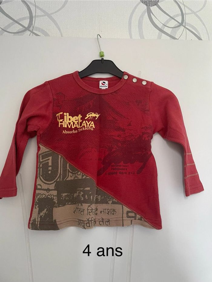 Tee-shirts manches longues absorba 4 ans