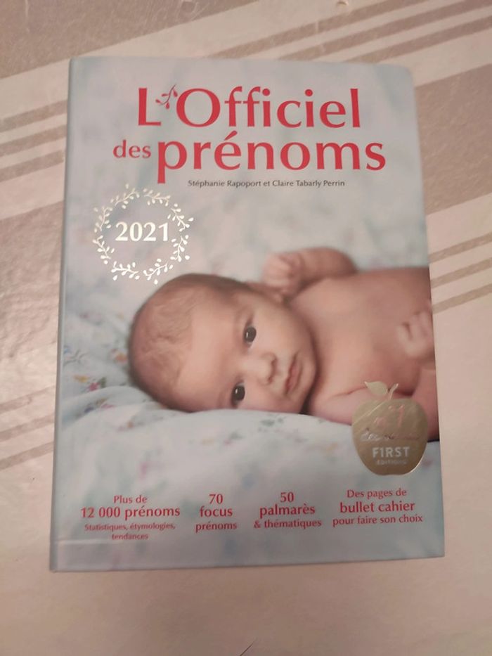 Livre des prénoms 2021