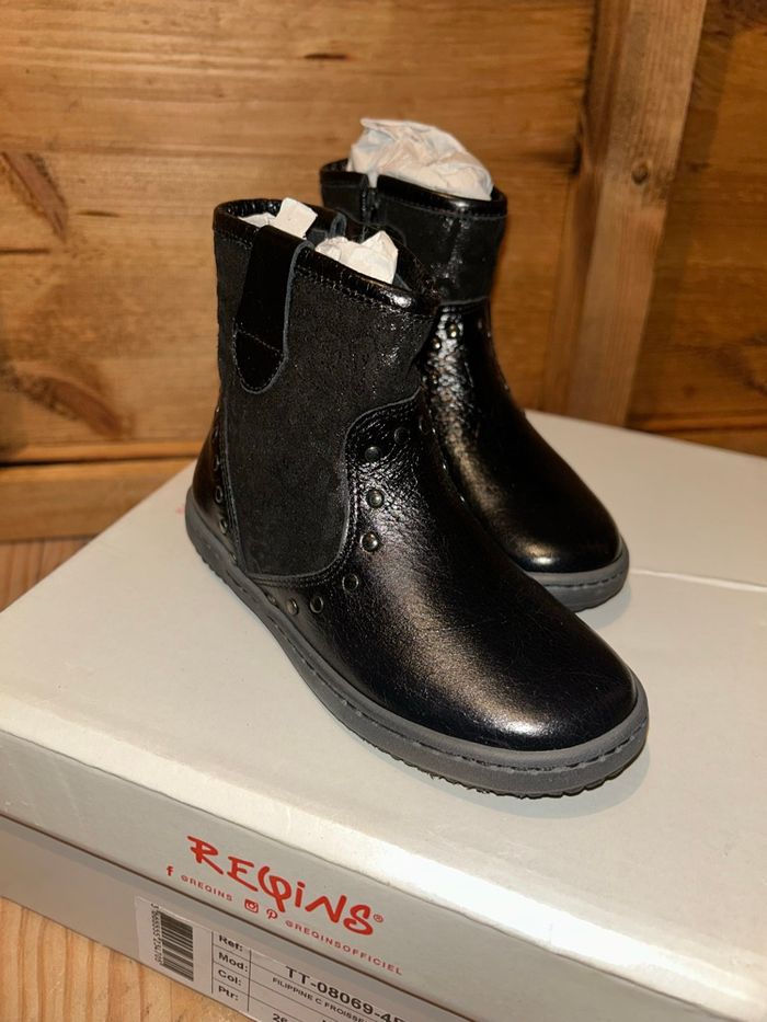 Bottine noir neuve Requins - photo numéro 4