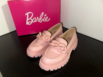 Mocassins plateformes rose pastel Barbie Mattel Deichmann T37