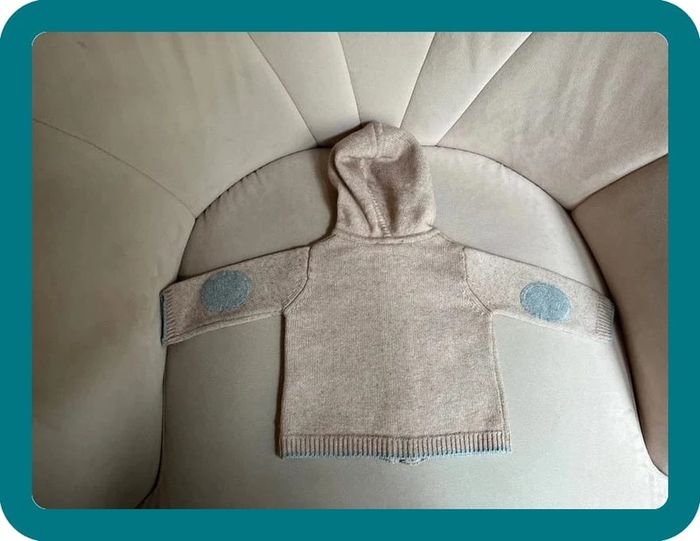 Gilet en laine et coton à capuche zippé 6 mois - Jacadi - photo numéro 9