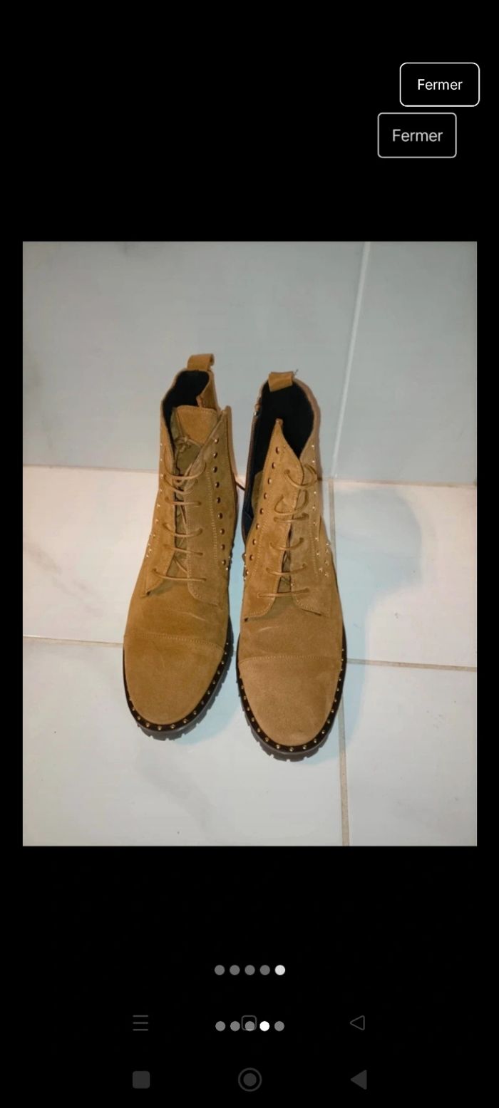Bottines en daim - photo numéro 3