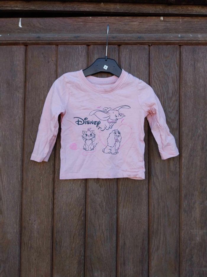 Tee-shirt manche longue bébé fille 9 12 mois Disney