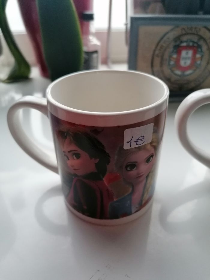 Lot x2 tasses reine des neiges Frozen donne pot à crayon - photo numéro 6