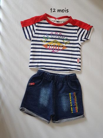 Ensemble short Lee Cooper 12 mois