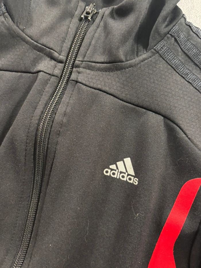 Veste adidas noir et rouge Taille 12 ans - photo numéro 4
