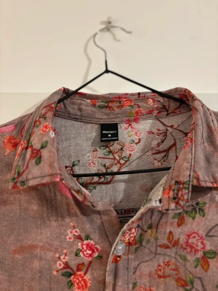 Chemise mauve à motifs - photo numéro 3