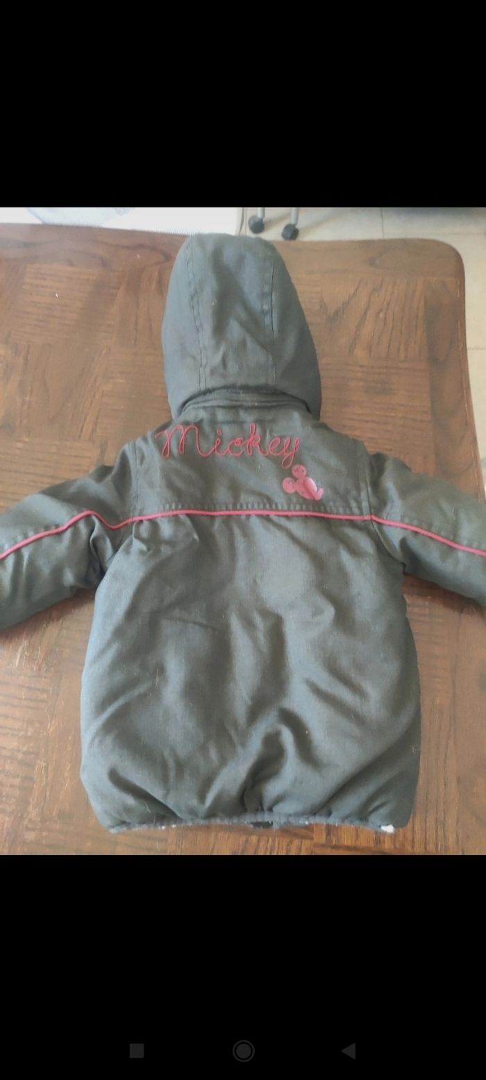 Manteau Mickey Disney Baby taille 9 mois très bon état - photo numéro 2