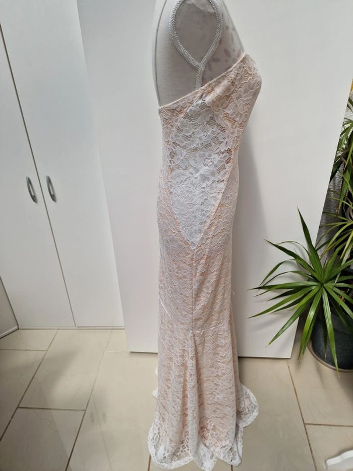 Robe De Mariée Sirène Dentelle Nude - photo numéro 8