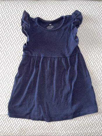 Robe coton bleu marine