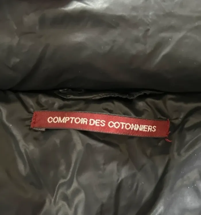 Comptoir des cotonniers, doudoune noire, en plume d’oie modèle fakir, femme, taille 38 - photo numéro 10