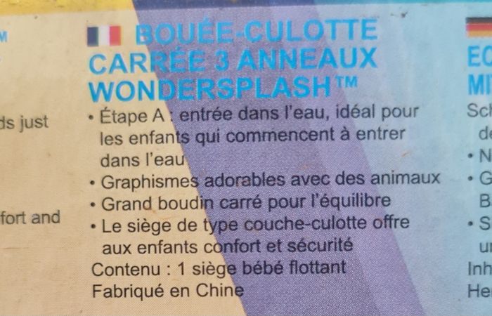 ● 12 à 24 mois / 11 à 15 Kg ● Bouée siège - photo numéro 5