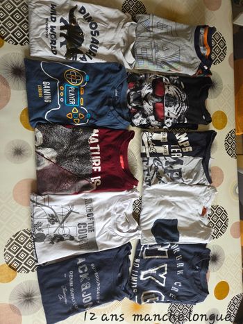 Lot tee shirt manche longue