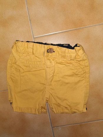 Short court moutarde 12mois