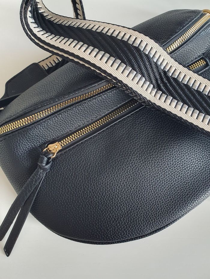 Sac banane Hollywood simili cuir noir - photo numéro 3