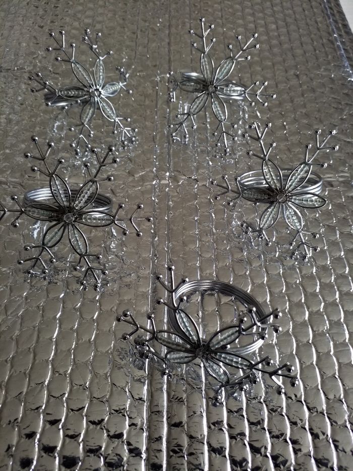 Lot de 5 rond de serviette argenté - photo numéro 5