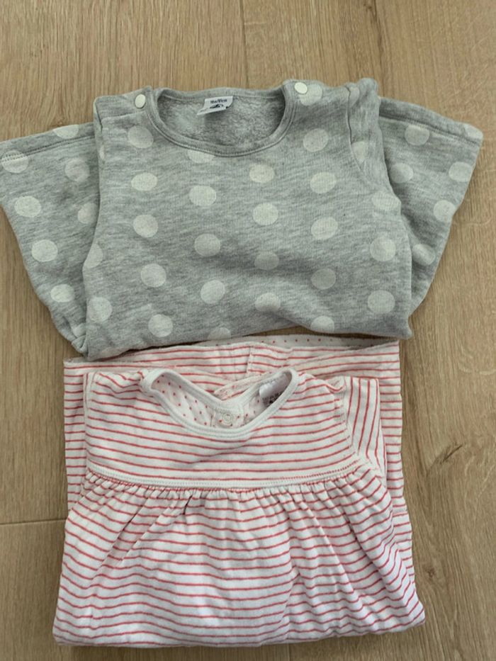 Lot 2 robes petit bateau 18 mois - photo numéro 9