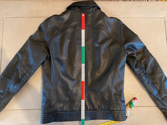 Blouson Redskins en cuir noir taille S - photo numéro 10