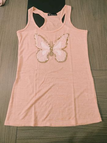 Débardeur L'olive verte (rose), M / 38 / 10