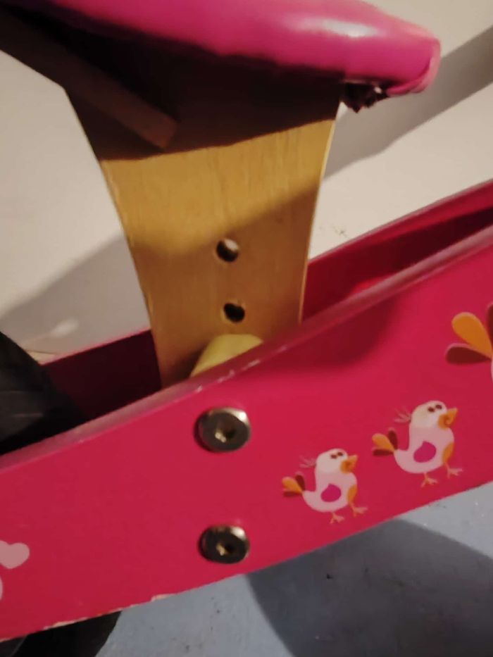 Scratch Europe Draisienne en bois SMALL Love Birds - Dès 2 ans rose - photo numéro 4