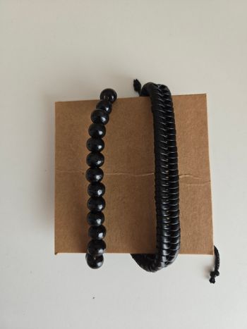 Lot de 2 bracelets Homme NEUFS