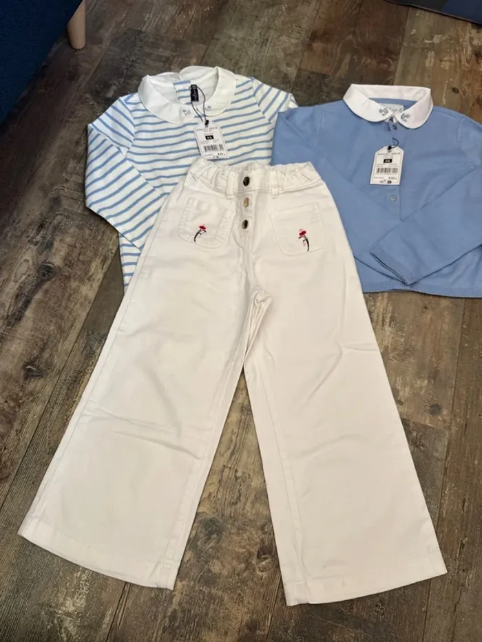 Ensemble maillot + gilet + jean 7/8 ans - photo numéro 4