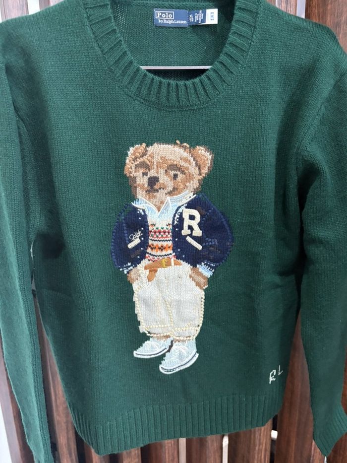 Pull brodé  Ours de la marque Ralph  Lauren taille S femme - photo numéro 6
